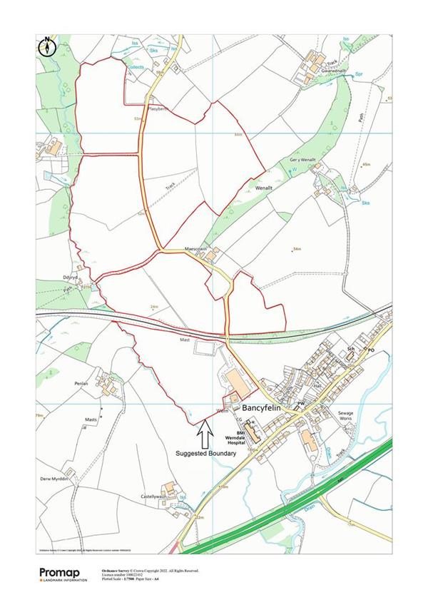 130 acres, Farm and buildings at Wern Farm, Bancyfelin, Carmarthenshire