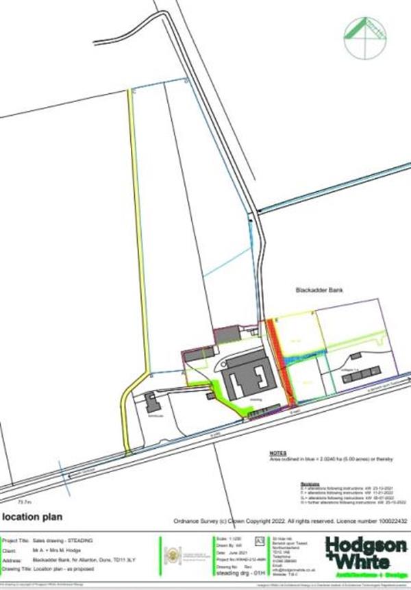 7 acres, Blackadder Bank Steading, Allanton, Duns, Scottish Borders