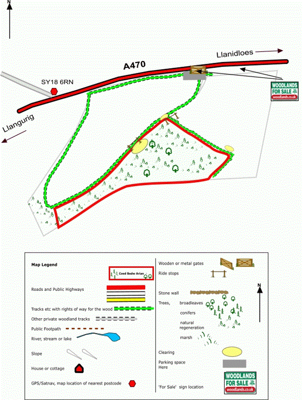5 acres, Llanidloes, Powys, Mid Wales UKLandandFarms.co.uk